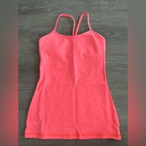 Lululemon Power Y tank in coral size 4